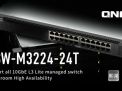 QNAP Memperkenalkan QSW-M3224-24T Managed Switch 24-Port 10GbE L3 1U berkinerja tinggi yang mendukung redundansi MC-LAG dan aplikasi AV-over-IP