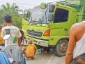 Detik-detik Kecelakaan Maut di Jalan Lintas Timur Muaro Jambi! Truk Mundur, Mahasiswi Tewas Mengenaskan