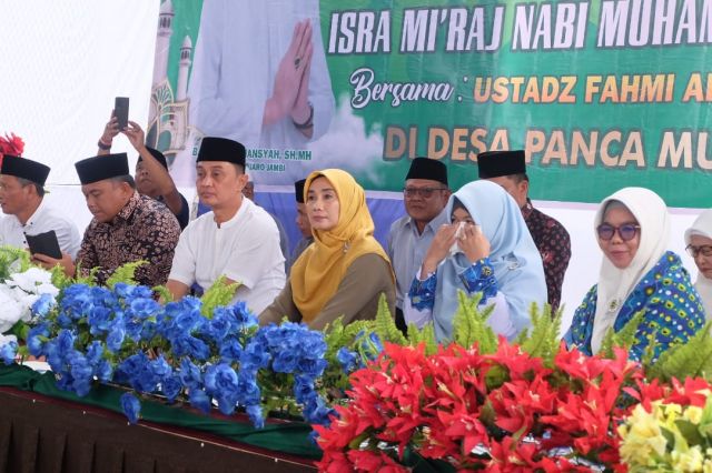 Hadiri Pengajian BKMT Di Desa Panca Mulya, Pj Bupati Bachyuni Berpesan Jaga Persatuan