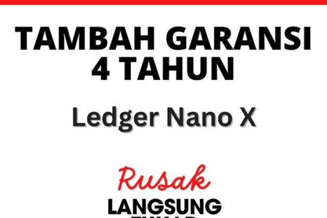 Pertama di Indonesia Tambah Garansi 4 Tahun Ledger Nano X Dompet Kripto dari Beli Finance dan CryptoWatch.ID