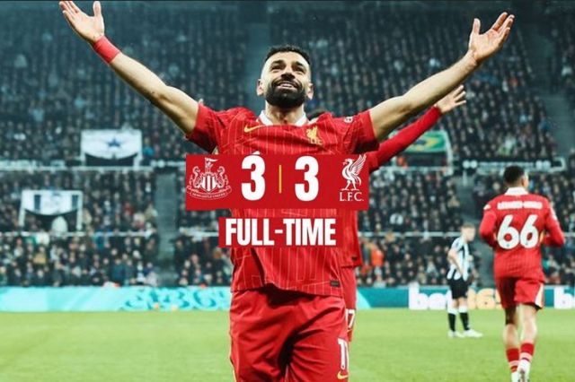 Drama 6 Gol! Salah Bersinar, Liverpool Ditahan Imbang Newcastle 3-3