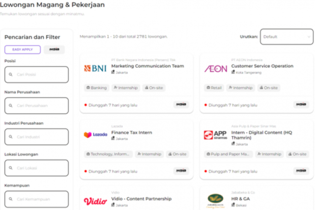 Program Magang dan Studi Independen Bersertifikat (MSIB) Angkatan 7: Daftar Sekarang Melalui KarirLab!