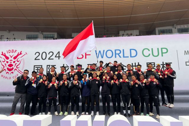 Timnas Dragon Boat Indonesia Raih Emas dan Perunggu di IDBF World Cup 2024