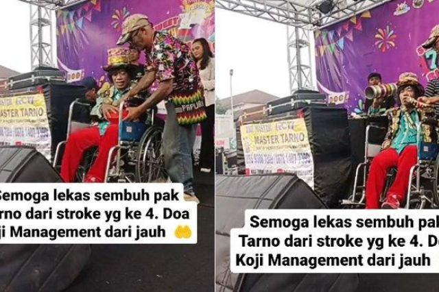 Kondisi Memprihatinkan Pak Tarno, Tetap Tampil Menghibur dengan Sulapnya Meski Pakai Kursi Roda