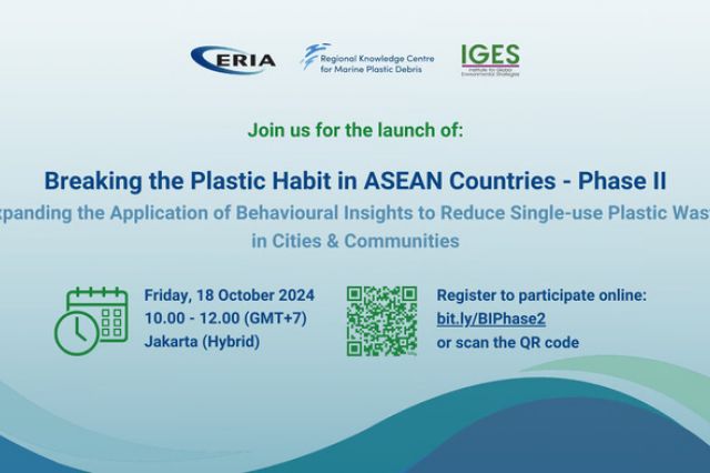 Phase II of 'Breaking the Plastic Habit in Asia' to Expand Use of Behavioural Insights