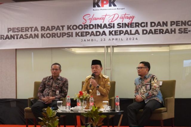 Gubernur Al Haris: Pemprov Jambi dan Kabupaten/Kota Butuh Pembinaan KPK 