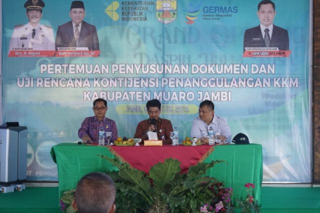 Pj Bupati Muaro Jambi Buka Pertemuan Penyusunan Rencana Penanggulangan Kedaruratan Kesehatan Masyarakat