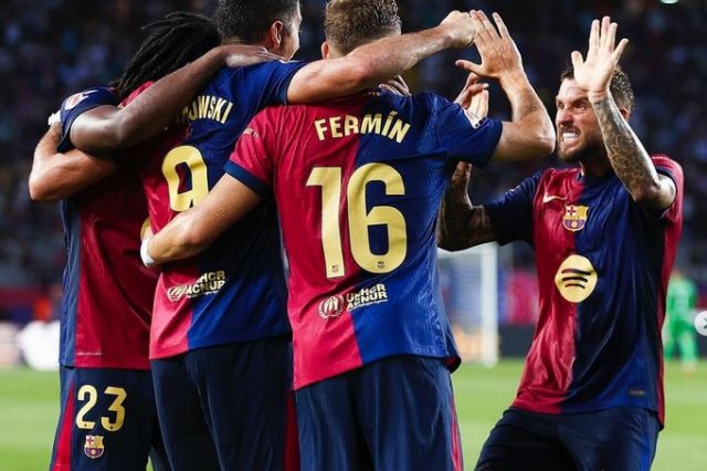 Hasil Barcelona vs Athletic Club 2-1: Lamine Yamal dan Lewandowski Bawa Blaugrana ke Puncak Klasemen La Liga