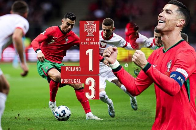 Timnas Portugal Memperpanjang Rekor: Ronaldo Cetak Gol dalam Kemenangan 3-1 atas Polandia!