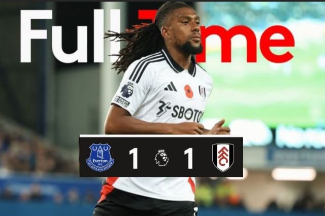 Fulham Gagal Raih Poin Penuh! Iwobi Cetak Gol, Tapi Everton Balas di Menit Terakhir