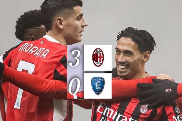 Hasil Liga Italia: AC Milan vs Empoli: Gelandang Timnas Belanda Berdarah Maluku, Reijnders Jadi Bintang dengan 2 Gol Spektakuler