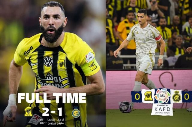 Al Ittihad Taklukkan Al Nassr 2-1, Laga Memukau Benzema dan Ronaldo di Liga Arab Saudi