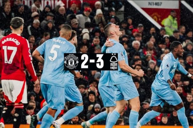 Manchester United Dipermalukan Nottingham Forest 2-3, Drama Onana Jadi Sorotan