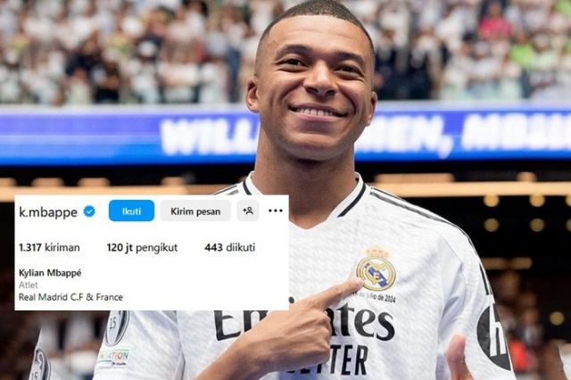 Wow! Kylian Mbappé Meraih 1 Juta Pengikut dalam Sekejap setelah Bergabung dengan Real Madrid