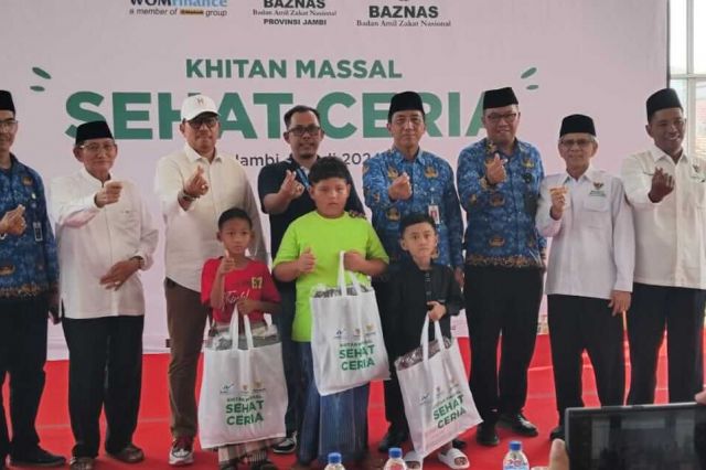 WOM Finance dan Baznas Provinsi Jambi Gelar Sunat Massal, Beri Dampak Sosial Positif