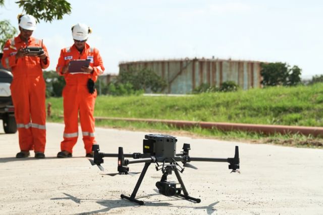 Halo Robotics Sukses Lakukan General Visual Inspection (GVI) Oil & Gas dengan DJI Zenmuse H30T