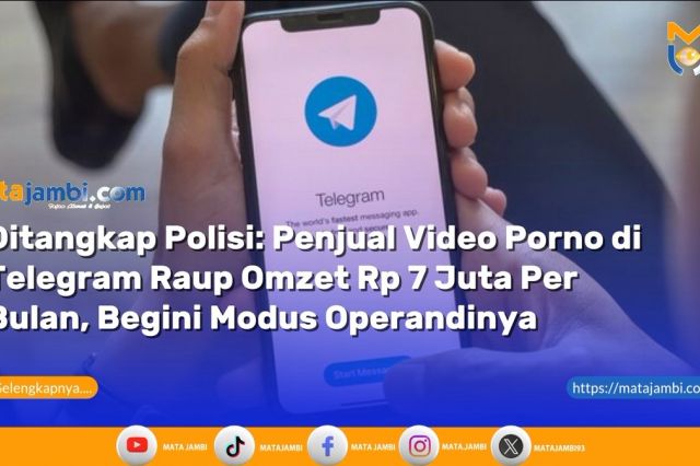 Penjual Video Porno di Telegram Raup Omzet Rp 7 Juta Per Bulan di Tangkap