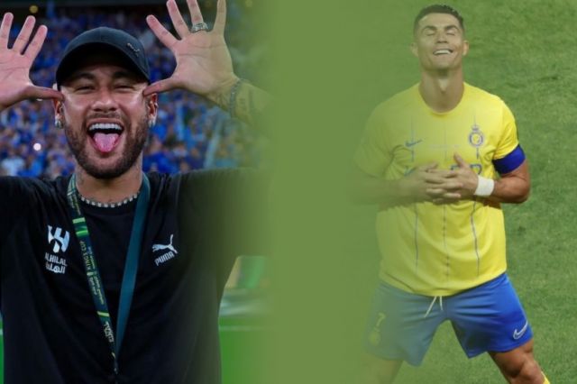 Viral! Video Berdurasi 10 Detik Menunjukkan Neymar 'Mengejek' Ronaldo Dengan Nyanyian 'Messi, Messi' Saat Al-Hilal vs Al-Nassr