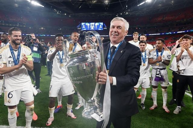 Carlo Ancelotti  Cetak Rekor 'Mentereng' Usai Antar Madrid Jadi Juara Liga Champions