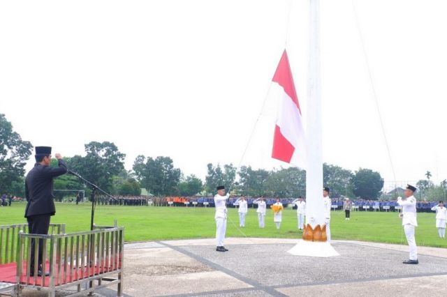 Pj Bupati Muaro Jambi Pimpin Upacara Peringatan Hari Lahir Pancasila