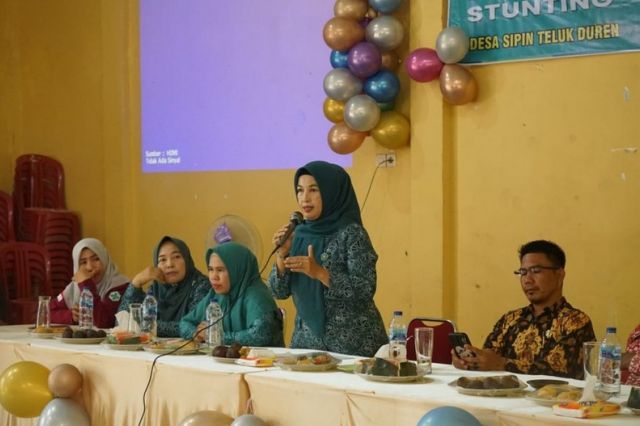 Ketua TP PKK dan Bunda Posyandu Muaro Jambi Hadiri Penangan Stunting di Desa Sipin Teluk Duren