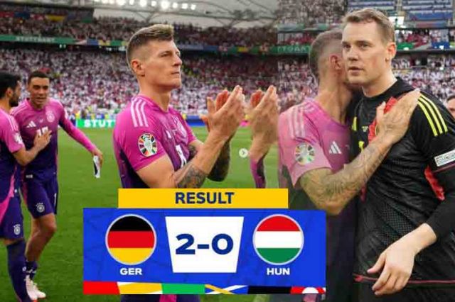 Hasil Euro 2024, Jerman Tumbangkan Hongaria 2-0, De Panser Jadi Tim Pertama Lolos ke 16 Besar