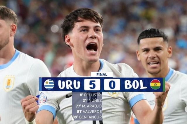 Hasil Copa America 2024 :Uruguay Berpesta Gol ke Gawang  Bolivia 5-0