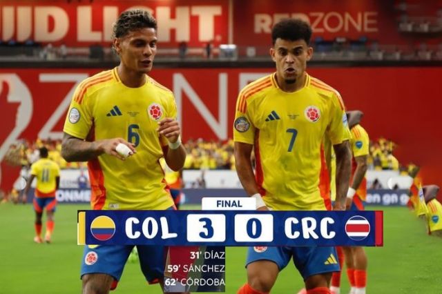 Hasil Copa America 2024:  Hancurkan Kosta Rika 3-0 Kolombia Lolos ke Perempat Final