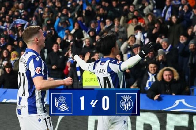 Gol Spektakuler Takefusa Kubo! Real Sociedad Bungkam Villarreal di Laga Sengit La Liga