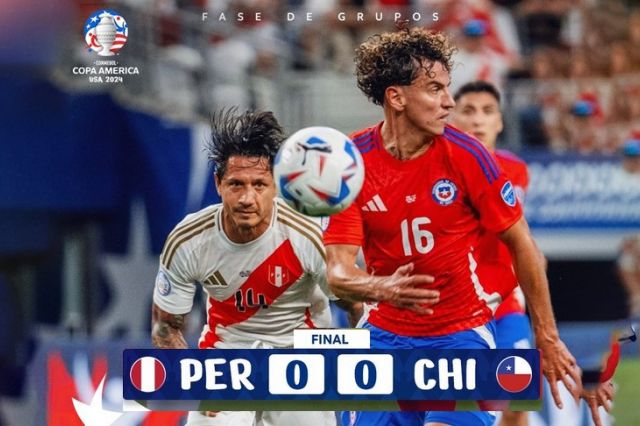 Hasil Copa America 2024: Peru vs Chile Berakhir dengan Skor Kaca Mata, Ini Klasemen Sementara