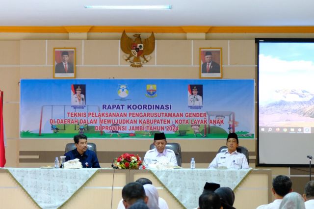 Wakil Gubernur Jambi Abdullah Sani: Rakortek Dapat Percepat Terwujudnya Kota Layak Anak di Provinsi Jambi