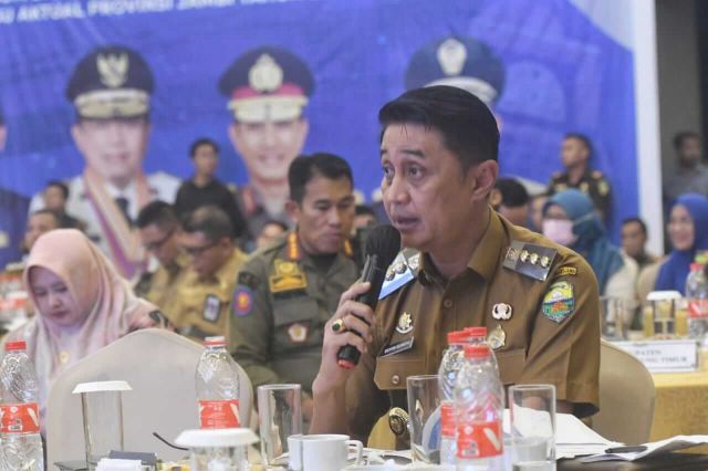 Pj Bupati Bachyuni Hadiri Rapat Koordinasi Forkopimda se Provinsi Jambi