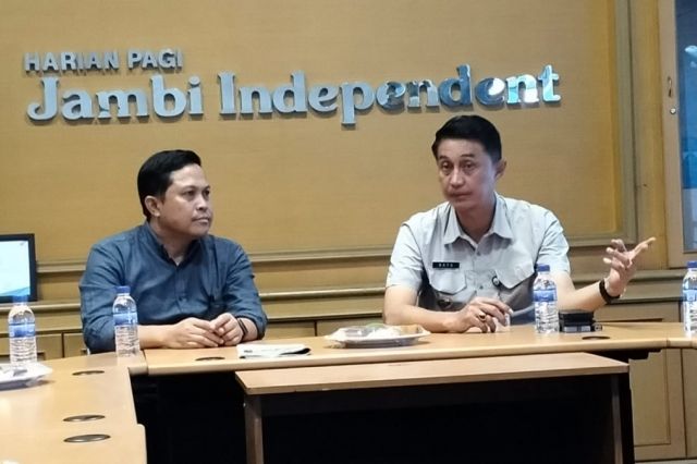 Kunjungi Graha Pena Jambi Independent, Pj Bupati Bachyuni Bahas Potensi Kabupaten Muaro Jambi