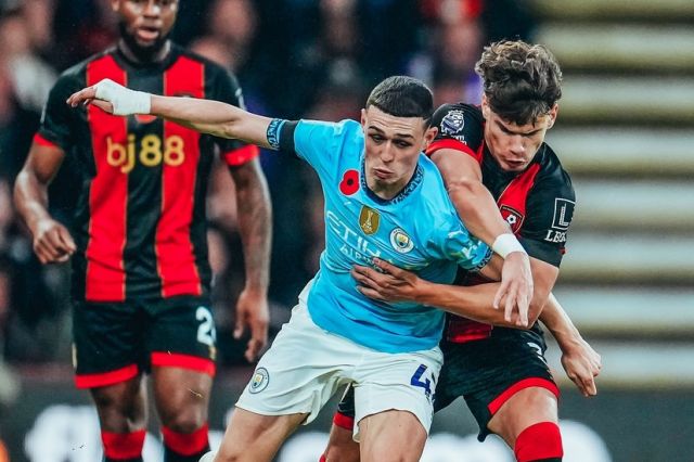 Bournemouth Tumbangkan Manchester City dengan Skor 2-1, Akhiri Rekor 14 Kekalahan Beruntun