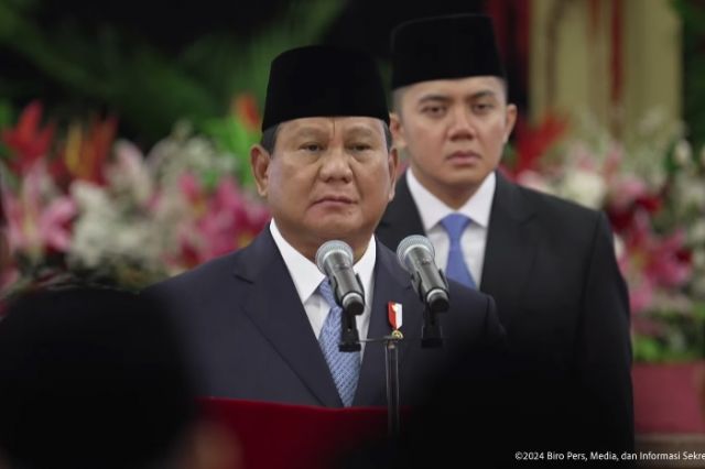 Live Detik-detik Prabowo Lantik Menteri Kabinet Merah Putih Masa Jabatan 2024-2029