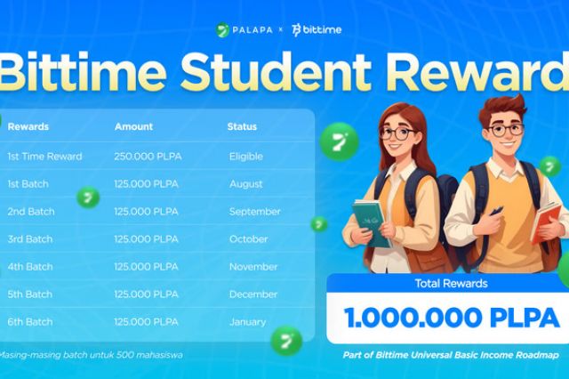 Bittime Gelar Kampanye untuk Mahasiswa, Hadiah 1 Juta Token