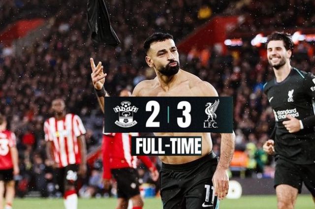 Liverpool Tundukkan Southampton dengan Skor 3-2, Unggul Delapan Poin dari Manchester City