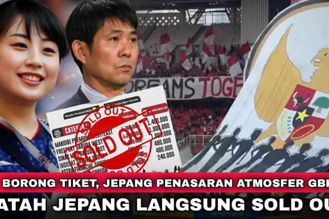 Tiket Ludes! Dukungan Hebat Suporter Indonesia Siap Guncang GBK untuk Laga Panas Lawan Jepang